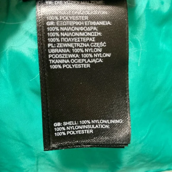The North Face Teal Quilted Jacket Women’s Size Small - Picture 9 of 12